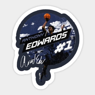 Anthony Edwards Minnesota City Emblem Sticker